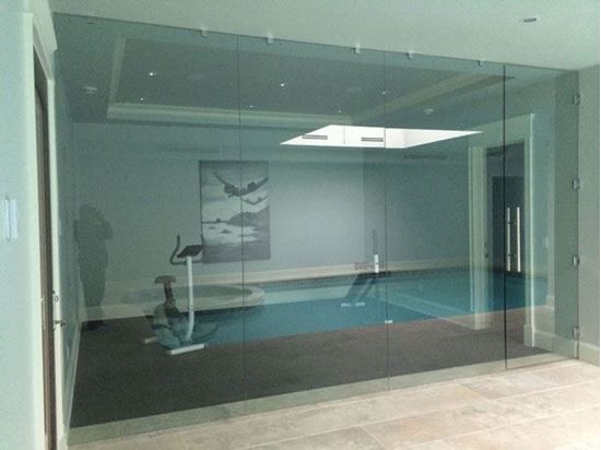 12mm Frameless Gym Door