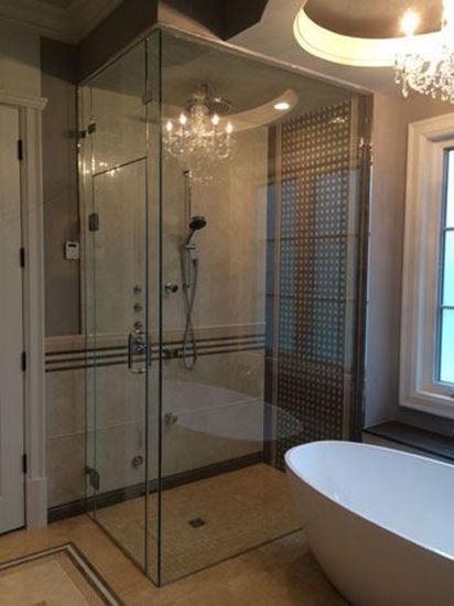 10mm Frameless Shower Door up to Ceiling