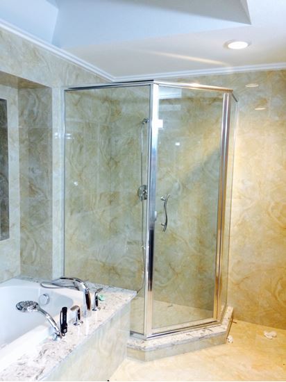 10mm Framed Neo Angle Shower Door