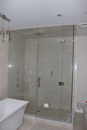 10mm Frameless Inline Return Shower door