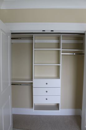 White Wood Closet Organizer