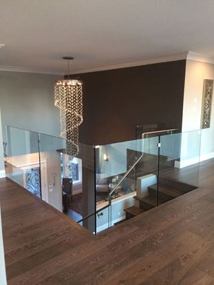 12mm Glass Railing with Stands-Off with Handrail